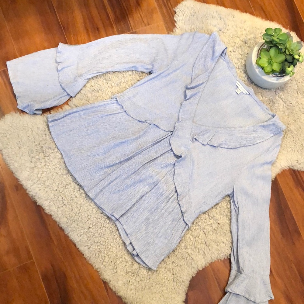 American Eagle Ruffle Top